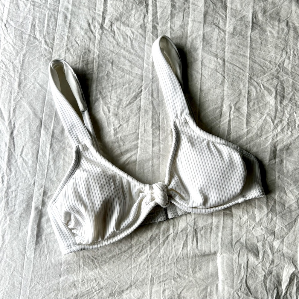 Xhilaration Knot Front Ribbed Bikini Bralette Top
